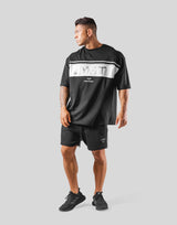 Wide Separate Big T-Shirt - Black