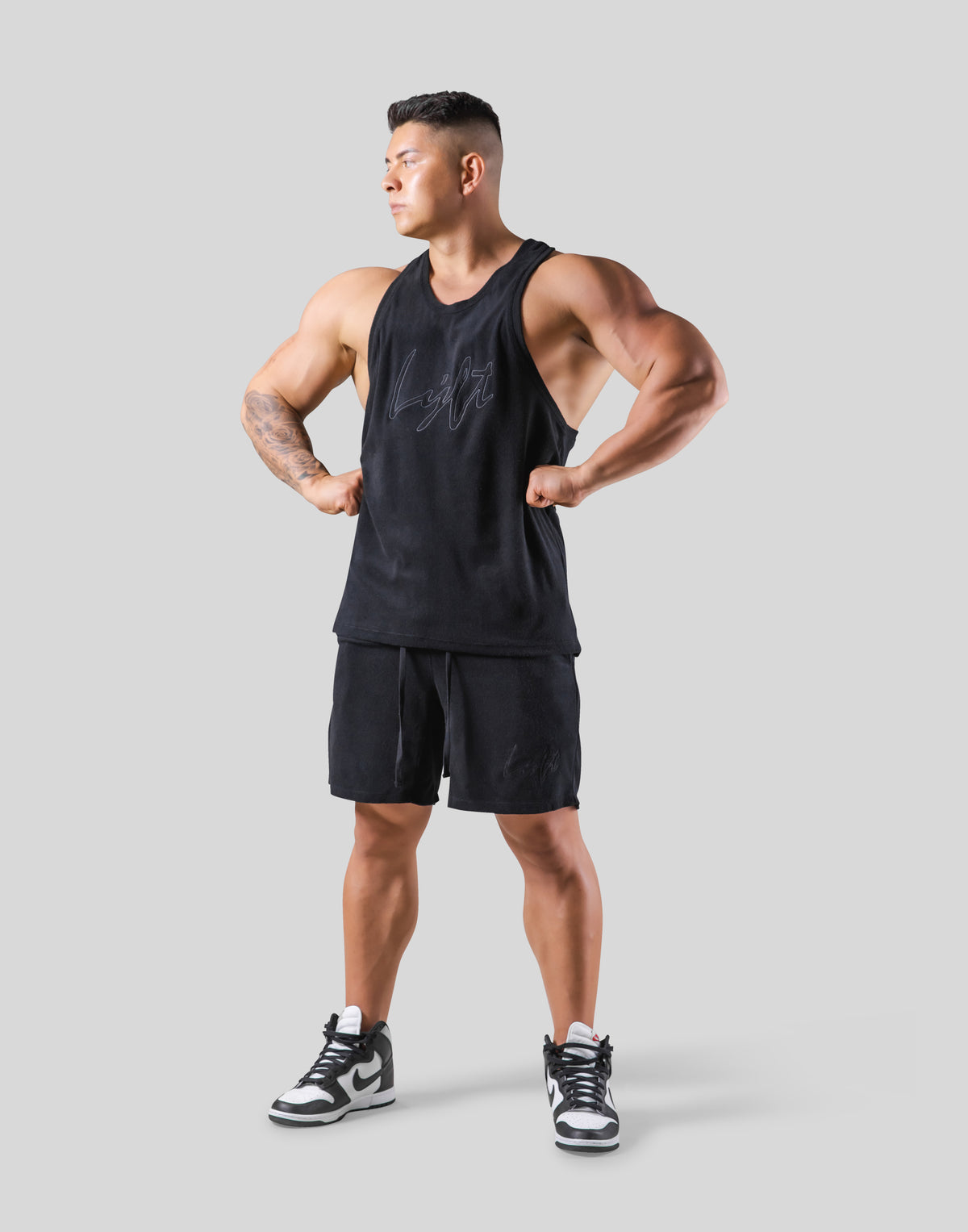 Script Logo Pile Tanktop - Black