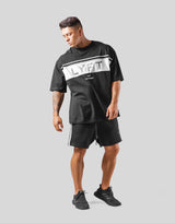 Wide Separate Big T-Shirt - Black