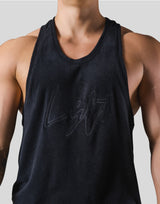 Script Logo Pile Tanktop - Black