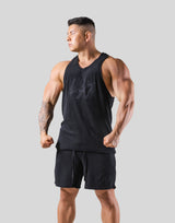Script Logo Pile Tanktop - Black