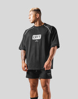 Box Logo Raglan Big T-Shirt - Black