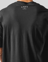 Wide Separate Big T-Shirt - Black