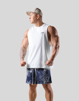 Thunder Logo Drop Tanktop - White