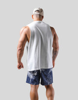 Thunder Logo Drop Tanktop - White