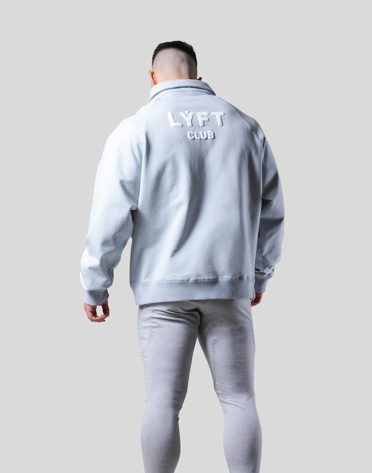 LÝFT Club Sweat Polo Shirt - L.Blue