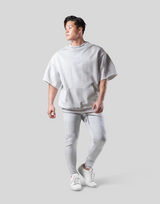 Message Ring Sweat Big T-Shirt - Grey