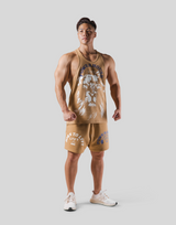 LÝFT × Power House Gym Lion Training Tanktop - Beige