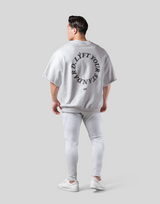Message Ring Sweat Big T-Shirt - Grey