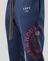 LÝFT × Power House Gym Logo Sweat Pants - Navy