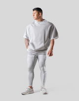 Message Ring Sweat Big T-Shirt - Grey