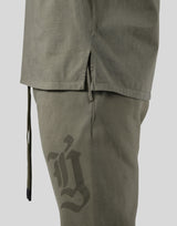 Old English Cutoff Tanktop - Olive