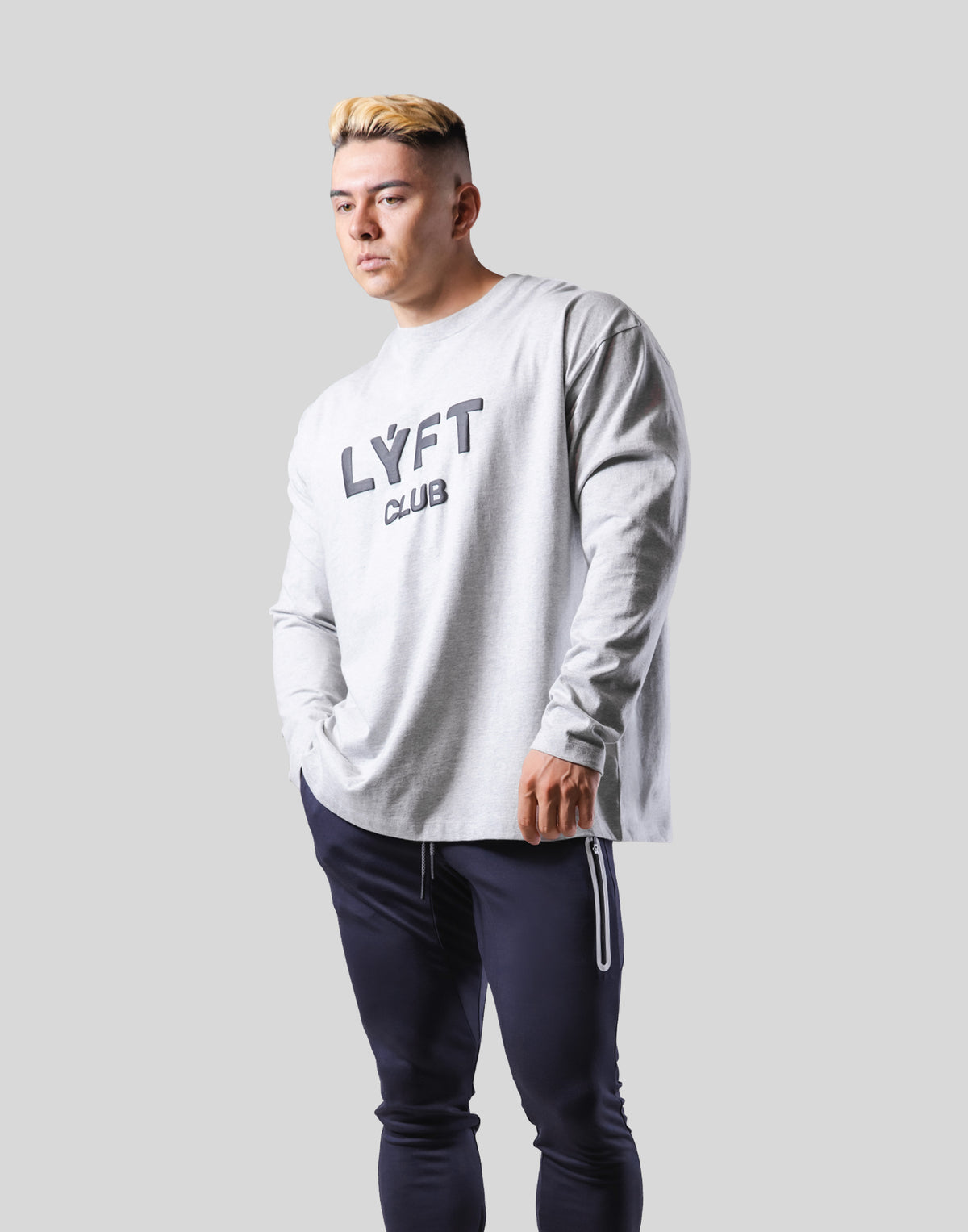 LÝFT CLUB Long T-Shirt - Grey