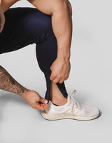 LÝFT Half Cut 2 Line Pants - Navy