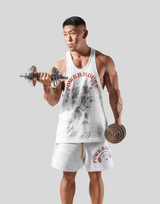LÝFT × Power House Gym Lion Training Tanktop - White