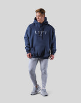 LÝFT Oversize Sweat Hoodie - Navy