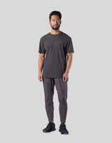 Stretch Waffle Nylon Standard T-Shirt - D.Grey