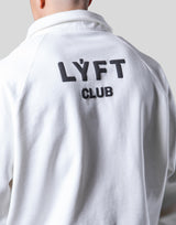 LÝFT Club Sweat Polo Shirt - White