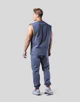 Old English Cutoff Tanktop - Navy