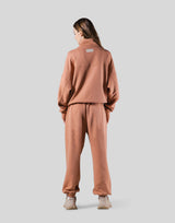 Half Zip 2Way Pocket Sweat Jacket - Coral