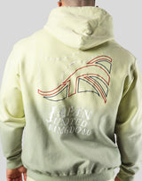 Mixed Flag ZipUp Hoodie - Lime