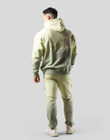 Mixed Flag ZipUp Hoodie - Lime