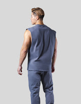 Old English Cutoff Tanktop - Navy