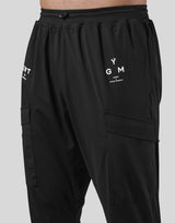 Stretch Pocket Tapered Pants - Black