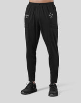 Stretch Pocket Tapered Pants - Black