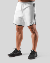 Stretch Seam Wide Shorts - White