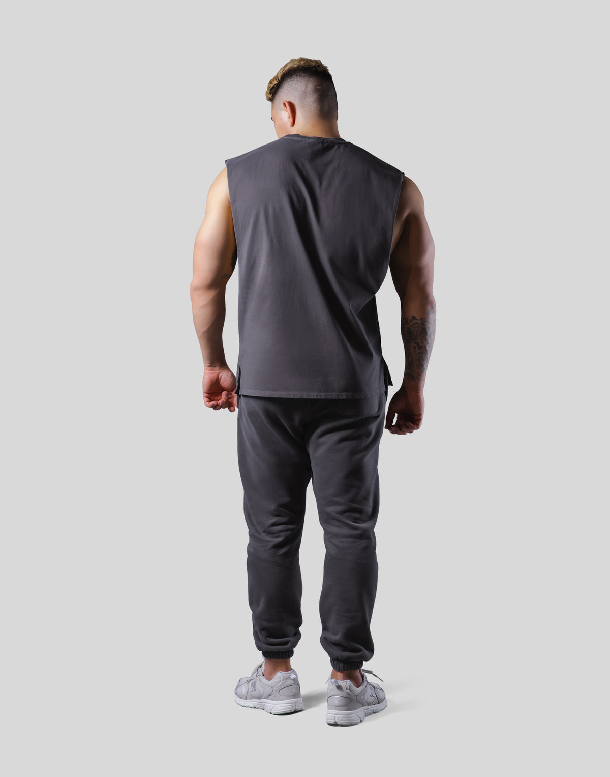 Old English Cutoff Tanktop - Ash