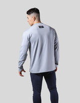 LÝFT Wappen Stretch Long T-Shirt - Grey