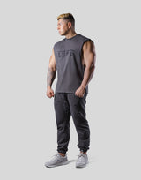 Old English Cutoff Tanktop - Ash