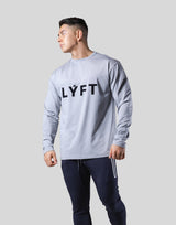 LÝFT Wappen Stretch Long T-Shirt - Grey