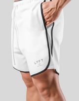 Stretch Seam Wide Shorts - White