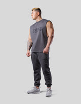 Old English Cutoff Tanktop - Ash