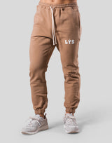 LÝS Logo Stretch Sweat Pants - Beige