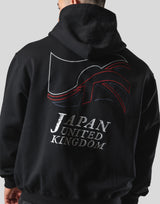 Mixed Flag ZipUp Hoodie - Black