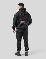 Mixed Flag ZipUp Hoodie - Black