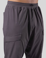 Stretch Pocket Tapered Pants - Grey