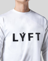 LÝFT Wappen Stretch Long T-Shirt - White