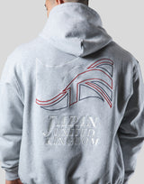 Mixed Flag ZipUp Hoodie - Grey