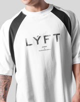 Angle Separate Wide Shoulder Big T-Shirt - White