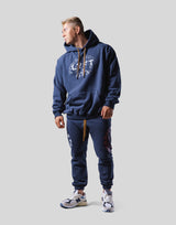 LÝFT × Power House Gym Logo Hoodie - Navy