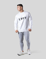LÝFT Wappen Stretch Long T-Shirt - White