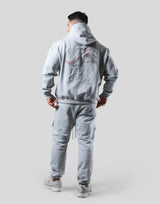 Mixed Flag ZipUp Hoodie - Grey