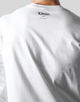 Emblem Raglan Long T-Shirt - White