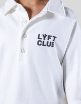 LÝFT Club Sweat Polo Shirt - White