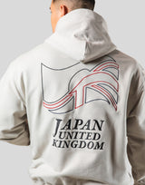 Mixed Flag ZipUp Hoodie - Ivory