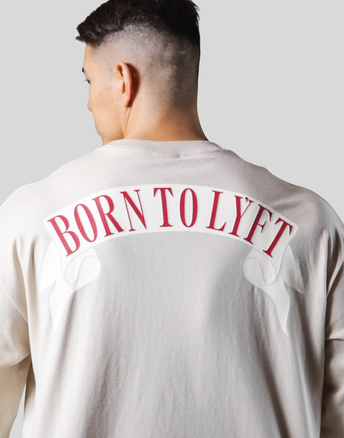 Back Arch Flag Long T-Shirt - Ivory